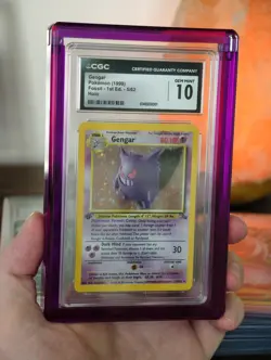 Pokemon English Gengar 5/62 1999 Fossil - 1st Edition Rare Holo CGC 10 Gem Mint - Image 1