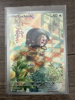 Lechonk Pokemon TCG Sv03: Obsidian Flames Holo Illustration Rare Card 209/197 🔥 - Image 1