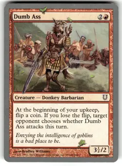 Magic The Gathering Unhinged Dumb Ass #75/140 MTG TCG CCG - Image 1