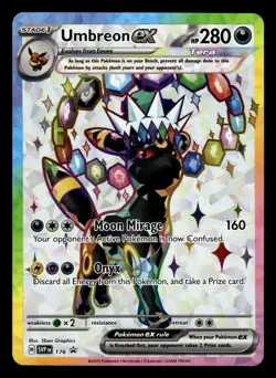 Espeon ex SVP 175 & Umbreon 176 Ultra Rare Black Star Promo Set Pokemon Card - Image 2