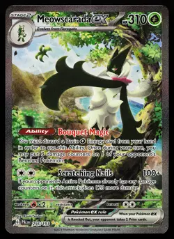 Meowscarada ex 256/193 Special Illustration Rare Paldea Evolved Pokemon Card - Image 1