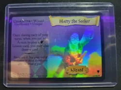 Harry Potter TCG Quidditch Cup "Harry The Seeker" Foil (11/80) Wizards Card 2001 - Image 1