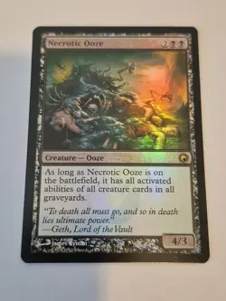 1x Necrotic Ooze Foil Scars of Mirrodin 72 2010 NM x1 - Image 1