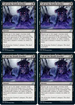 MTG - 4x CALL OF THE DEATH-DWELLER - Ikoria (U) - Image 1
