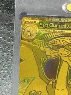 Mega Charizard X ex Gold Hyper Rare 130/094 Pokemon Phantasmal Flames English - Image 2