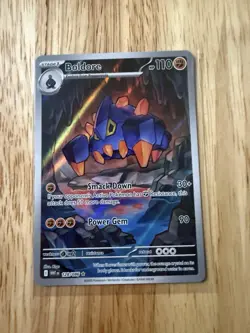 Boldore 128/086 Sv: White Flare Holo Illustration Rare Pokemon Scarlet & Violet - Image 1