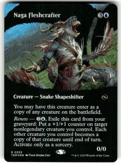 Naga Fleshcrafter (Borderless) #333 (Foil) (NM) Tarkir Dragonstorm TDM Magic MTG - Image 1