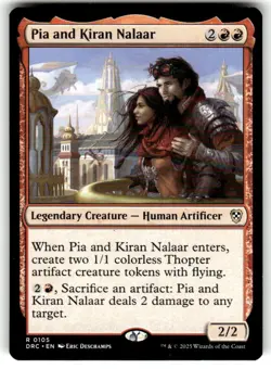 Pia and Kiran Nalaar Commander: Aetherdrift Regular MTG - Image 1