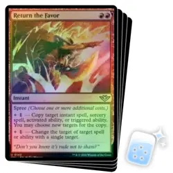FOIL RETURN THE FAVOR X4 Outlaws Of Thunder Junction OTJ Magic MTG MINT CARD - Image 1