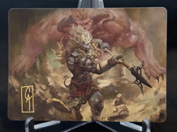 MTG AFIN Final Fantasy Art Series 29/53 Gold Stamp Kimahri, Valiant Guardian - Image 1