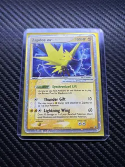 Pokemon Zapdos ex 033 Nintendo Promo Holo Card moderately played - Image 1
