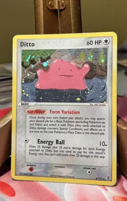 Pokemon TCG Ditto 4/112 FireRed & LeafGreen Holo 2004 - Image 1