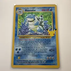 Pokemon TCG Blastoise Base Set 2/102 Holo Rare 100 HP Card English - Image 1