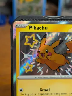 Pokemon TCG Paldean Fates Pikachu Shiny Holo Rare 131/091 - Image 2