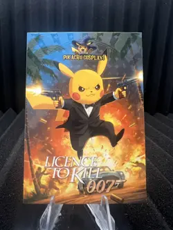 Licence To Kill 007 (Pikachu) #17 - Window Holo Electric Pikachu Cosplay Pokemon - Image 1