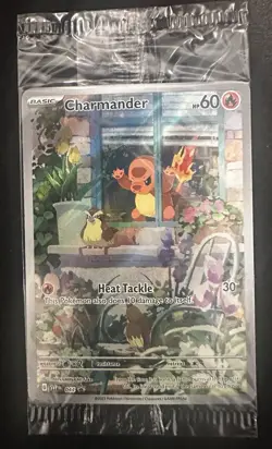 Pokemon TCG Obsidian Flames Charmander #044 SVP Black Star Promo Card Sealed - Image 1