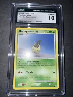 Burmy Sandy Cloak 54/100 CGC 10 Pokemon Majestic Dawn - Vintage English 2008 - Image 2
