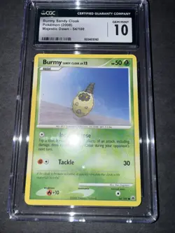 Burmy Sandy Cloak 54/100 CGC 10 Pokemon Majestic Dawn - Vintage English 2008 - Image 4