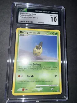 Burmy Sandy Cloak 54/100 CGC 10 Pokemon Majestic Dawn - Vintage English 2008 - Image 5