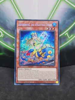 Yugioh Abyssrhine, the Atlantean Spirit ROTA-EN017 Secret Rare 1st Edition NM - Image 1