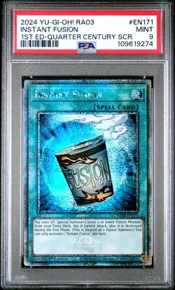 2024 YU-GI-OH! RA03-QUARTER CENTURY BONANZA #EN171 INSTANT FUSION PSA 9 - Image 1