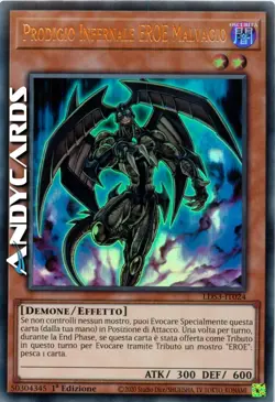 PRODIGIO INFERNALE EROE MALVAGIO • Ultra R • LDS3 IT024 • 1Ed • Yugioh ANDYCARDS - Image 1