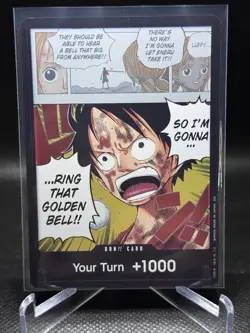 DON!! Card Luffy Your Turn +1000 One Piece OP-15 Adventure On Kami’s Island - Image 1