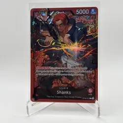 Shanks OP09-001 ONE PIECE Tcg Card Game NM RED Leader - Image 1