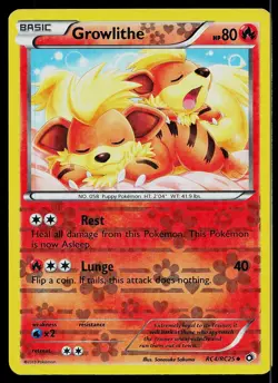 Pokemon Card Legendary Treasures: Radiant Collection Growlithe RC4/RC25 Holo - Image 1