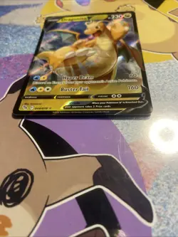 Pokemon TCG Dragonite V Pokemon Go 49/78 Full Art Ultra Holo Rare Card NM 2022 - Image 4
