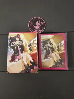 Pokemon Marnie & Morpeko Deck box, Card Sleeves, Token Coin (NEW) - Image 1