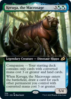 MTG - Keruga, the Macrosage - Foil - Extended Art - Ikoria: Lair of Behemoths - - Image 1