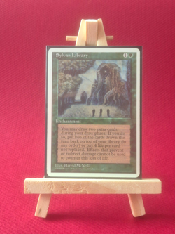 Sylvan Library / Rare 4th Edition MTG Enchantment / Very Good Condition - Image 1