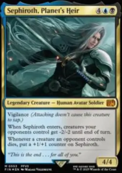 Sephiroth, Planet's Heir Final Fantasy (FIN) 553 MTG Foil NM - Image 1