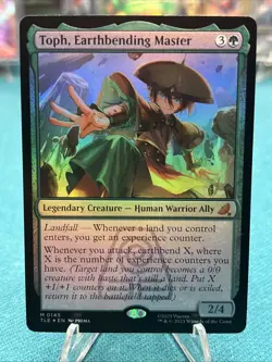 Toph, Earthbending Master #145 (Foil) (NM) TLE Magic MTG - Image 1