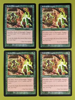Seal of Strength x4 Nemesis 4x Playset Magic the Gathering MTG - Image 1