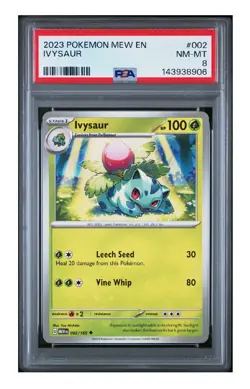 PSA 8 2023 POKEMON MEW EN-151 IVYSAUR 002 - Image 1