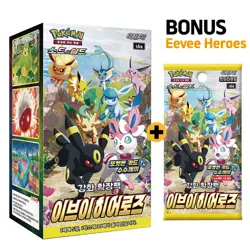 Pokemon Card Sword & Shield Eevee Heroes Booster Box S6A 1BOX Korean Ver. - Image 3