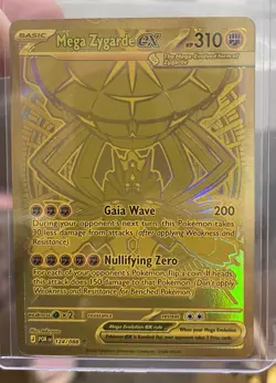 Pokemon Perfect Order Mega Zygarde 124/088 Gold Hyper Rare - Image 1