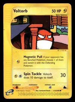 Voltorb 113/144 Common Skyridge Set Pokemon Card - Image 1