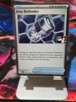 Iron Defender 118/132 Play! Pokemon Prize Pack Series 8 Stamped Foil Cosmo Holo - Image 1