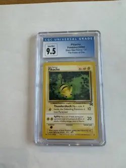 Pokemon 2000 Black Star Promo Pikachu 27 CGC 9.5 GEM MINT - Image 1