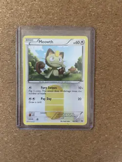Pokemon TCG Meowth 102/101 Noble Victories Secret Rare Holo - Image 1