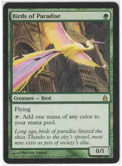 MTG Birds of Paradise (#153), Ravnica; Magic the Gathering Card; Near Mint - Image 1