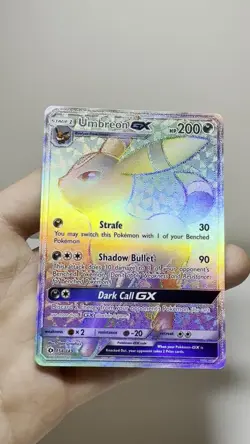 Umbreon GX 154/149 Sun & Moon Base Set Secret Rainbow Rare NM-MINT Pokemon Card - Image 2