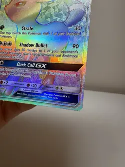 Umbreon GX 154/149 Sun & Moon Base Set Secret Rainbow Rare NM-MINT Pokemon Card - Image 5