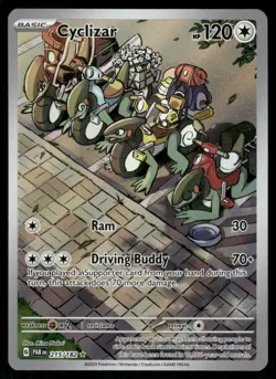 Pokemon Cards Cyclizar 215/182 Paradox Rift Illustration Rare NM - Image 1