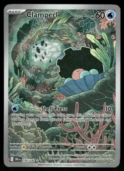 Pokemon Cards Clamperl 195/182 Destined Rivals Illustration Rare NM *2 - Image 1