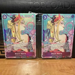 Black Maria (Illustration Box Vol.2) - One Piece Promotion Cards OP-PR Sealed x2 - Image 1