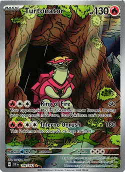 Pokemon TCG Turtonator 146/142 Illustration Rare Stellar Crown Card NM - Image 1